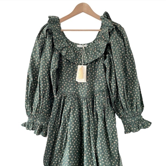 NWT Doen Zarina Dress in Forest Parc Monceau - Picture 8 of 14